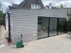 Extension and patio, built by Oggeretti Ltd